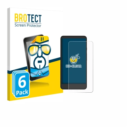 Parte frontal de un envase de producto con el logotipo de la marca BROTECT. Al lado se muestra el dispositivo Xiaomi Moaan Ink