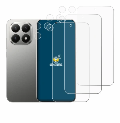 Imagen del dispositivo Xiaomi 15T (Frontal+Cámara) con una amplia variedad de protectores de pantalla.