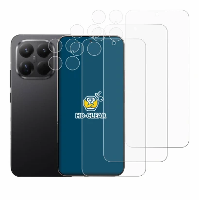 Imagen del dispositivo Xiaomi 15T Pro (Frontal+Cámara) con una amplia variedad de protectores de pantalla.