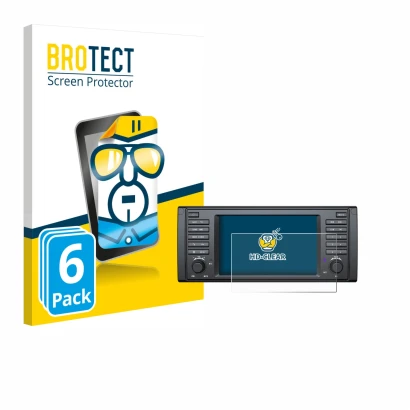 Parte frontal de un envase de producto con el logotipo de la marca BROTECT. Al lado se muestra el dispositivo Eonon E39A12S co