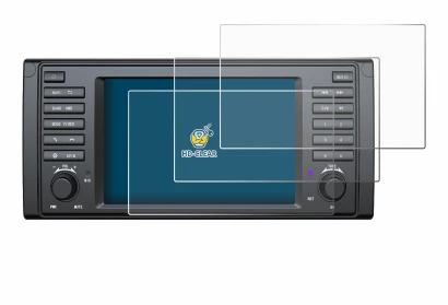 Imagen del dispositivo Eonon E39A12S con una amplia variedad de protectores de pantalla.