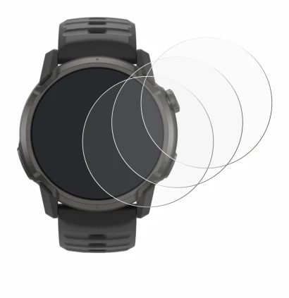 Imagen del dispositivo Coros Apex 4 (42 mm) con una amplia variedad de protectores de pantalla.