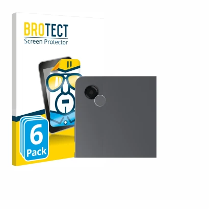 Parte frontal de un envase de producto con el logotipo de la marca BROTECT. Al lado se muestra el dispositivo Samsung Galaxy T