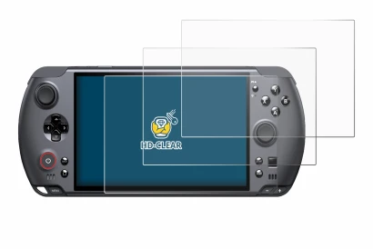 Imagen del dispositivo GPD Win 5 con una amplia variedad de protectores de pantalla.