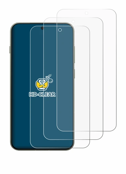 Imagen del dispositivo OnePlus 13s con una amplia variedad de protectores de pantalla.
