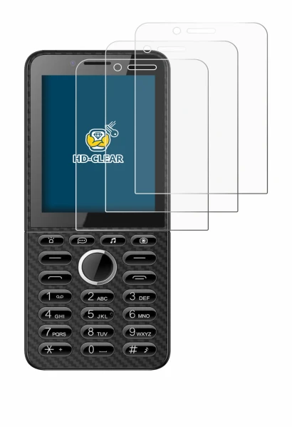 Imagen del dispositivo Energizer E288S con una amplia variedad de protectores de pantalla.