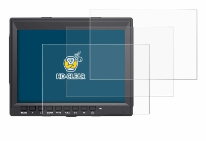 Imagen del dispositivo Feelworld FW759 7" con una amplia variedad de protectores de pantalla.