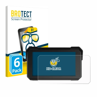 Parte frontal de un envase de producto con el logotipo de la marca BROTECT. Al lado se muestra el dispositivo GOHHDL A4058-AM3