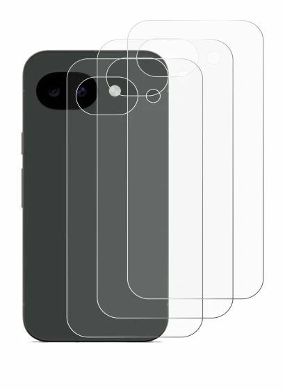 Imagen del dispositivo Google Pixel 10a (Trasero) con una amplia variedad de protectores de pantalla.