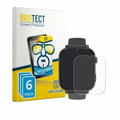 Parte frontal de un envase de producto con el logotipo de la marca BROTECT. Al lado se muestra el dispositivo Pthtechus A22 co