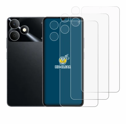 Imagen del dispositivo realme Note 80 (Frontal+Cámara) con una amplia variedad de protectores de pantalla.