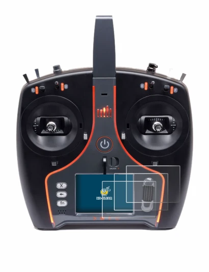 Imagen del dispositivo Spektrum NX7e Plus con una amplia variedad de protectores de pantalla.