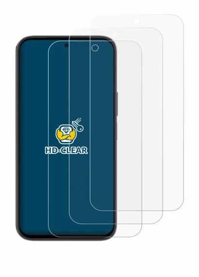 Imagen del dispositivo Honor X6e con una amplia variedad de protectores de pantalla.