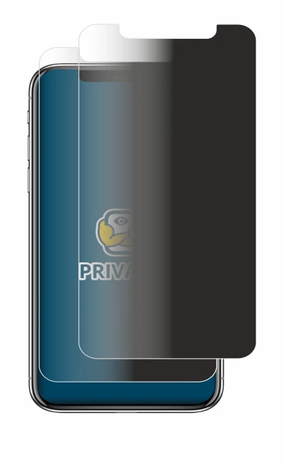 Imagen del dispositivo Apple iPhone X con una amplia variedad de protectores de pantalla.