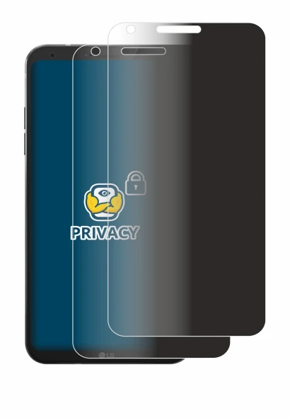 Imagen del dispositivo LG Q6 con una amplia variedad de protectores de pantalla.
