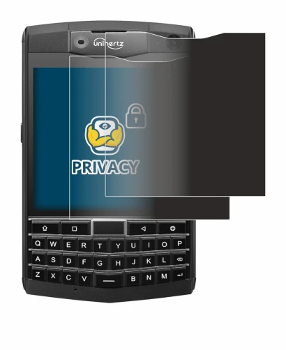 Imagen del dispositivo Unihertz Titan con una amplia variedad de protectores de pantalla.
