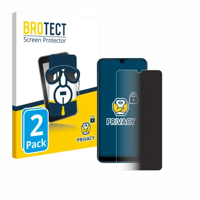 Parte frontal de un envase de producto con el logotipo de la marca BROTECT. Al lado se muestra el dispositivo Beafon M6 con su