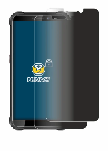 Imagen del dispositivo Oukitel WP5 con una amplia variedad de protectores de pantalla.