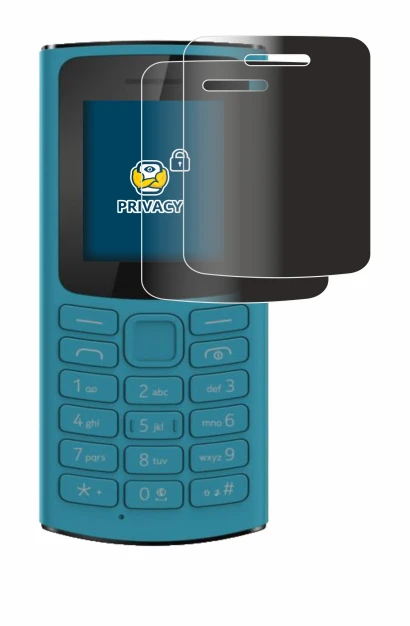 Imagen del dispositivo Nokia 105 4G 2021 con una amplia variedad de protectores de pantalla.