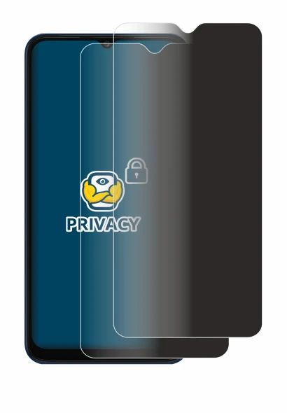 Imagen del dispositivo Samsung Galaxy A03 Core con una amplia variedad de protectores de pantalla.