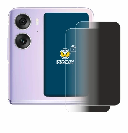 Imagen del dispositivo Oppo Find N2 Flip (Pantalla trasera) con una amplia variedad de protectores de pantalla.