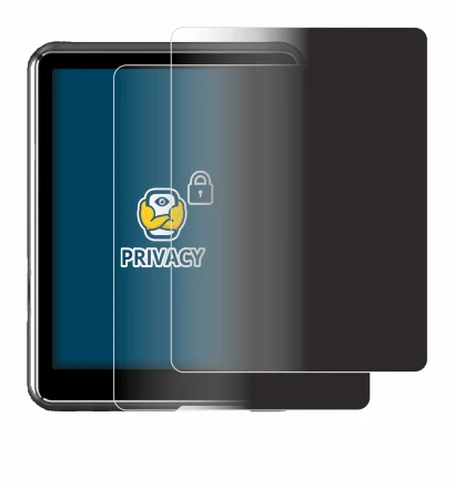 Imagen del dispositivo Mechen M3 con una amplia variedad de protectores de pantalla.