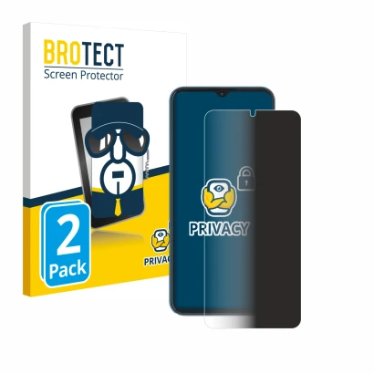 Parte frontal de un envase de producto con el logotipo de la marca BROTECT. Al lado se muestra el dispositivo Hotwav Note 13 P