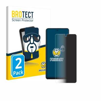 Parte frontal de un envase de producto con el logotipo de la marca BROTECT. Al lado se muestra el dispositivo Oppo A40 con su