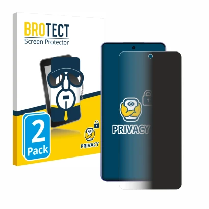 Parte frontal de un envase de producto con el logotipo de la marca BROTECT. Al lado se muestra el dispositivo realme Narzo Pow