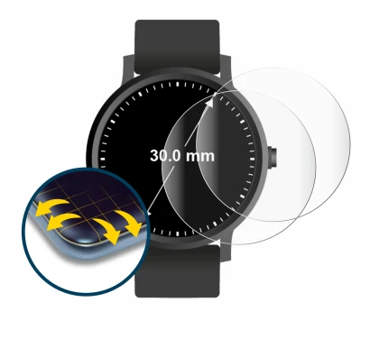 Imagen del dispositivo Relojes (Circular, ø: 30 mm) con una amplia variedad de protectores de pantalla.