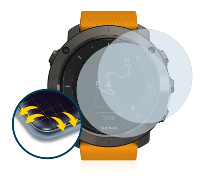 Imagen del dispositivo Suunto Traverse con una amplia variedad de protectores de pantalla.