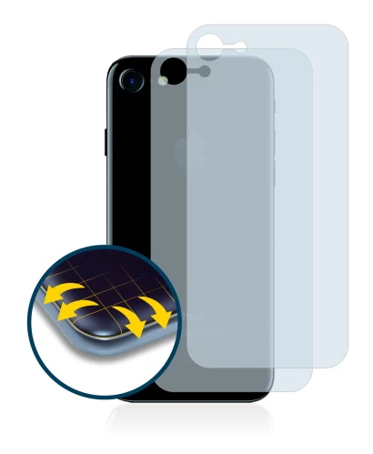Imagen del dispositivo Apple iPhone 7 Trasera (superficie entera) con una amplia variedad de protectores de pantalla.