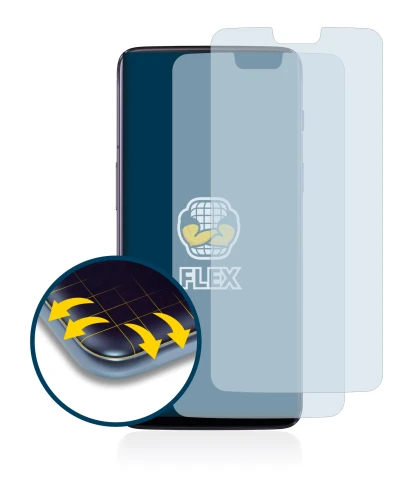 Imagen del dispositivo OnePlus 6 con una amplia variedad de protectores de pantalla.