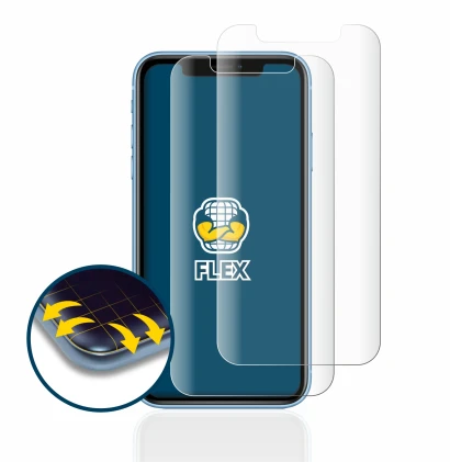 Imagen del dispositivo Apple iPhone XR con una amplia variedad de protectores de pantalla.