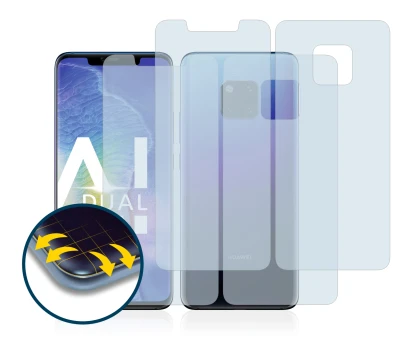 Imagen del dispositivo Huawei Mate 20 Pro (Fronte+Retro) con una amplia variedad de protectores de pantalla.