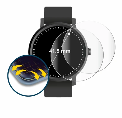 Imagen del dispositivo Relojes (Circular, ø: 41.5 mm) con una amplia variedad de protectores de pantalla.