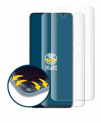 Imagen del dispositivo Samsung Galaxy S20 Plus con una amplia variedad de protectores de pantalla.