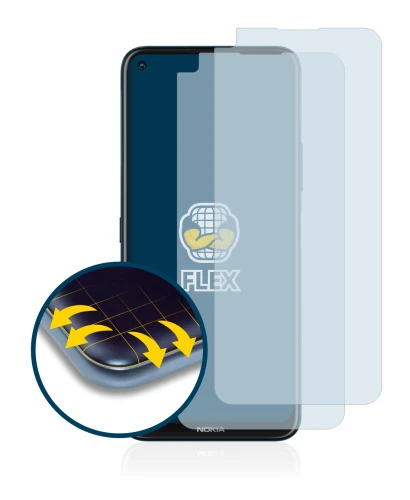 Imagen del dispositivo Nokia 8.3 5G con una amplia variedad de protectores de pantalla.