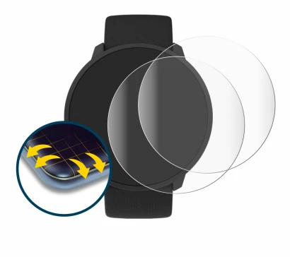 Imagen del dispositivo Polar Unite con una amplia variedad de protectores de pantalla.