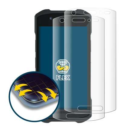 Imagen del dispositivo Zebra TC21 con una amplia variedad de protectores de pantalla.