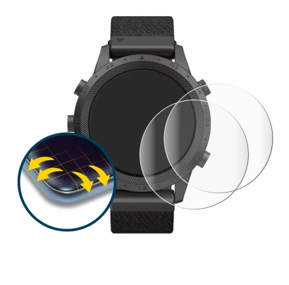 Imagen del dispositivo Garmin Marq Expedition con una amplia variedad de protectores de pantalla.