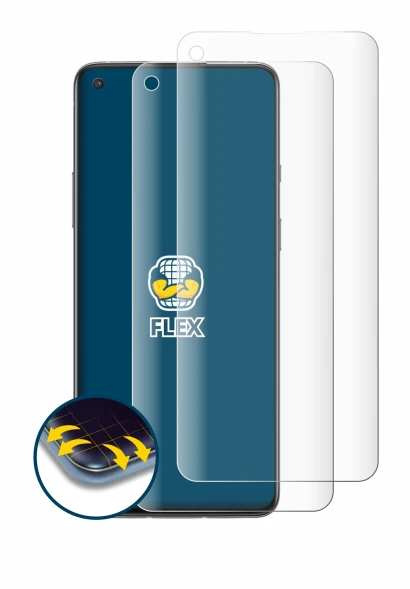 Imagen del dispositivo OnePlus 8T con una amplia variedad de protectores de pantalla.