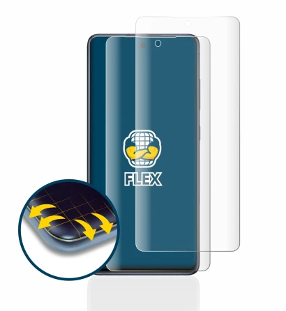 Imagen del dispositivo Samsung Galaxy S20 FE con una amplia variedad de protectores de pantalla.