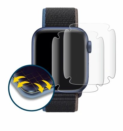 Imagen del dispositivo Apple Watch Series 6 (40 mm) con una amplia variedad de protectores de pantalla.