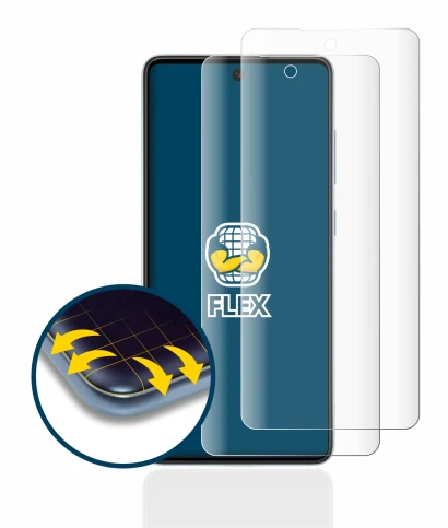 Imagen del dispositivo Samsung Galaxy A52 5G con una amplia variedad de protectores de pantalla.