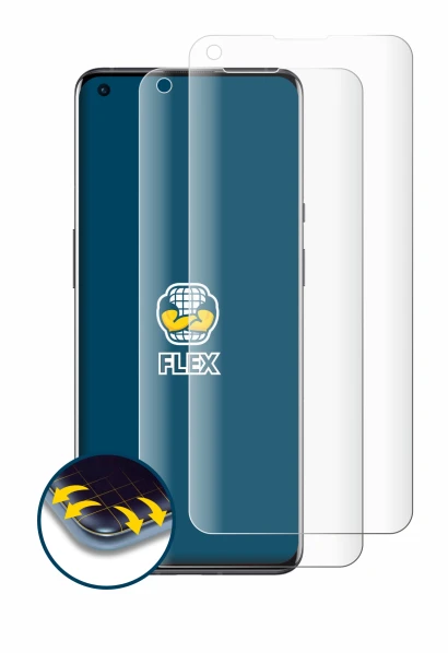 Imagen del dispositivo OnePlus 9 Pro con una amplia variedad de protectores de pantalla.