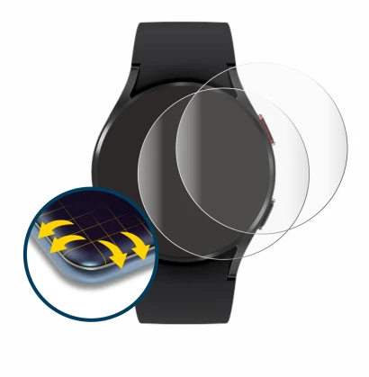 Imagen del dispositivo Samsung Galaxy Watch 4 (40mm) con una amplia variedad de protectores de pantalla.