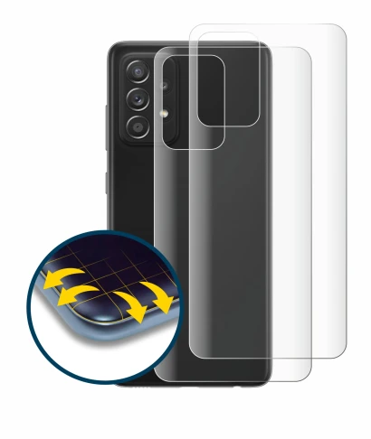 Imagen del dispositivo Samsung Galaxy A52s 5G (Trasero) con una amplia variedad de protectores de pantalla.