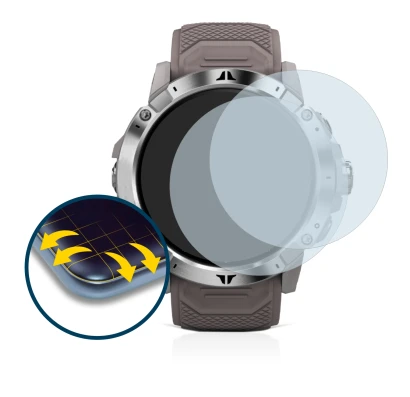 Imagen del dispositivo Coros Vertix 2 con una amplia variedad de protectores de pantalla.