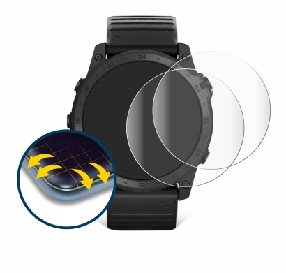 Imagen del dispositivo Garmin Tactix 7 Pro Ballistics con una amplia variedad de protectores de pantalla.